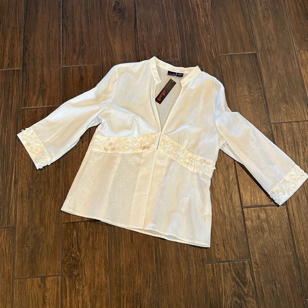 NWT Willi Smith Embellished top
